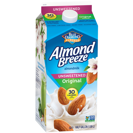 Blue Diamond Original Unsweetened Almond Breeze, 1.89 L