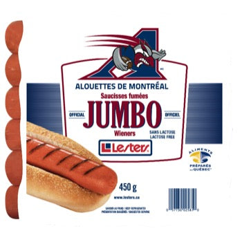 Lester's Alouettes Jumbo Wieners 450 G