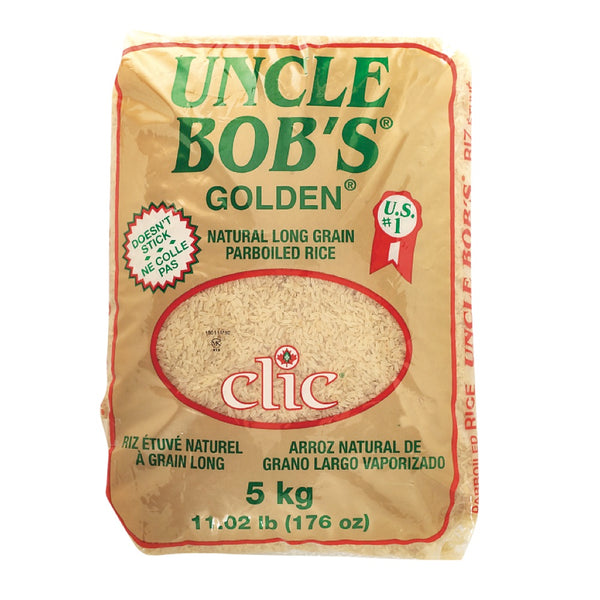 Uncle Bob's Golden Parboiled Long Grain Rice 5Kg