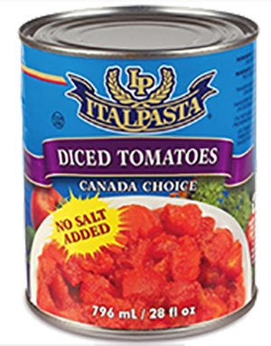 Italpasta Diced Tomatoes, No Salt Added 796mL