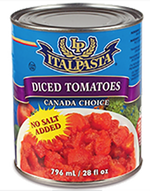 Italpasta Diced Tomatoes, No Salt Added 796mL