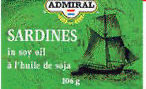 Admiral Sardines In Oil