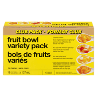 No Name Club Size Fruit Bowl Variety Pack 16X107Ml