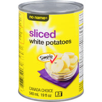No Name Sliced  White Potatoes 540 ML