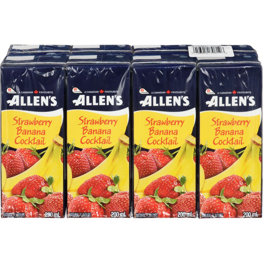 Allens Strawberry-Banana Cocktail Juice Boxes
