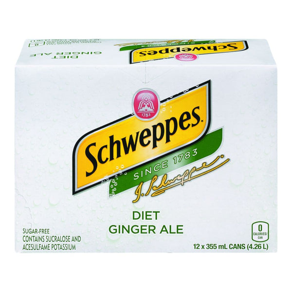 Schweppes Diet Ginger Ale 12X355Ml