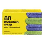 No Name Fabric Softener Sheets Mountain Scent 80Pk 300 gm