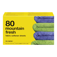 No Name Fabric Softener Sheets Mountain Scent 80Pk 300 gm