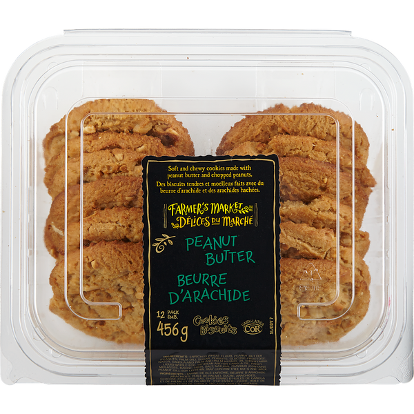 Farmers Market Peanut Butter Cookies 12pk