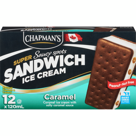 Chapmans Saucy Spots Caramel Sandwich 12pk, 12*120 ml
