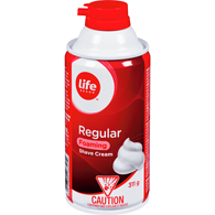Life Brand Foaming Shave Cream Regular	311g