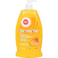Life Brand Kids 2in1 Shampoo Orange-Mango	600mL