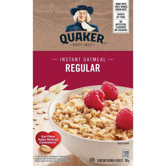 Quaker Regular Instant Oatmeal, 280 g.