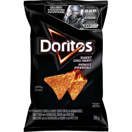 Doritos Sweet Chili Heat! flavoured Tortilla Chips, 235 g.