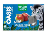 Oasis Fruit Zoo Apple Calcium Juice	8 X 200Ml