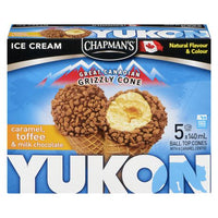 Chapman's Yukon Grizzly Caramel and Toffee Ice Cream Cone 5 x 140mL