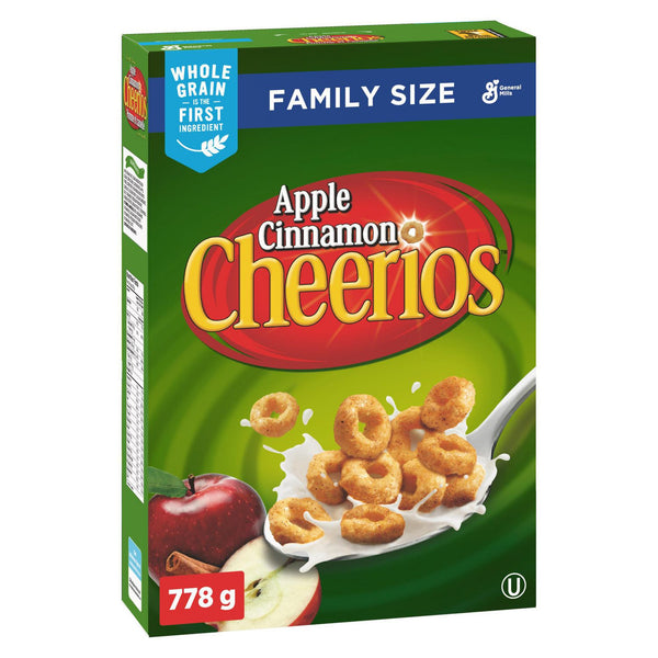 Cheerios Apple Cinnamon Cereal Family Size 778 g