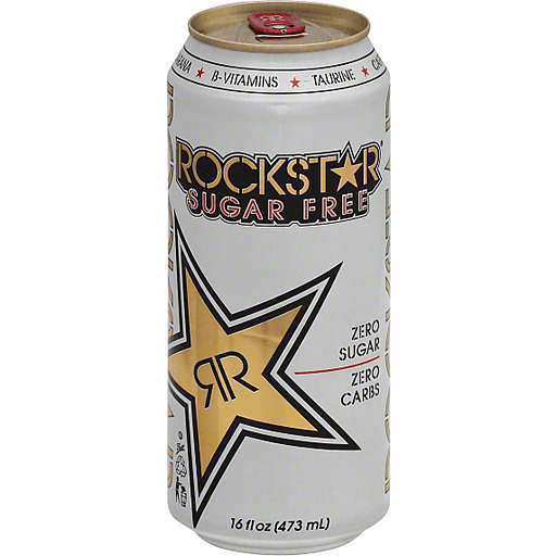 Rock Star White Sugar Free Double Size 473 Ml