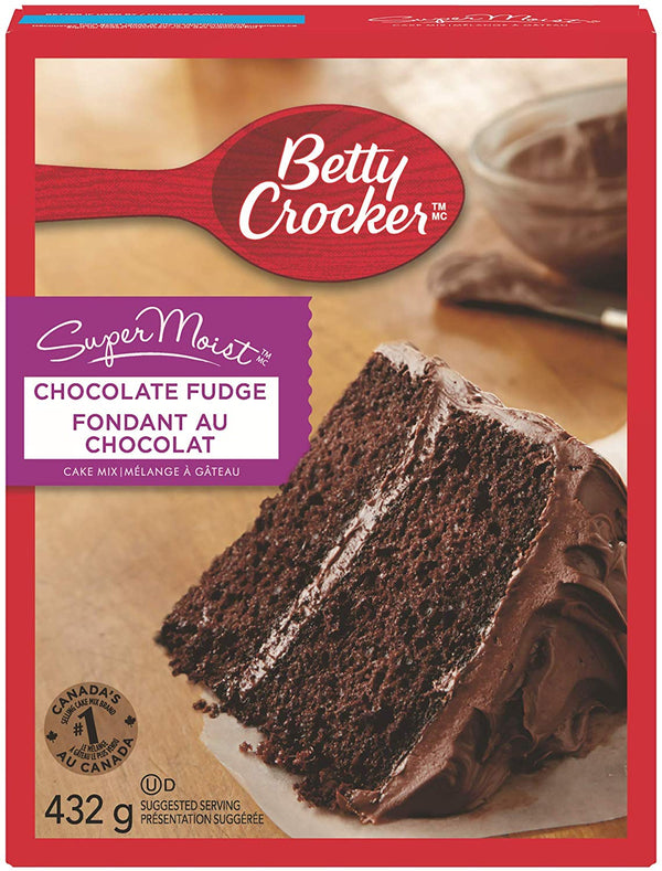Betty Crocker Supermoist Cake Mix, Chocolate Fudge 375g.