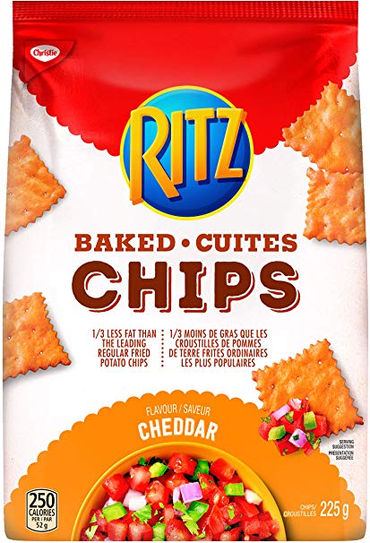 Christie Ritz Baked Chips, Cheddar	225g