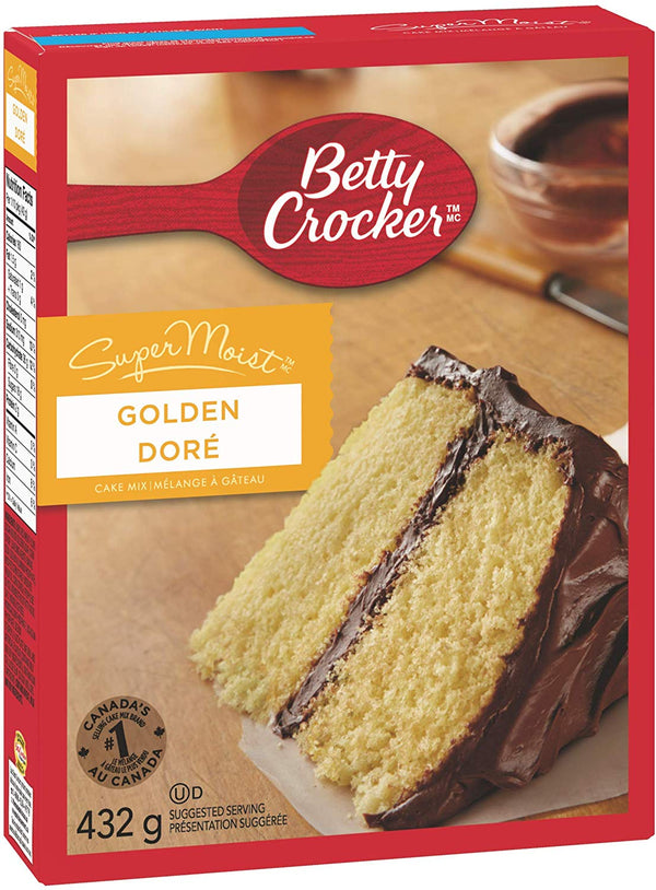 Betty Crocker Supermoist Cake Mix, Golden 375g.