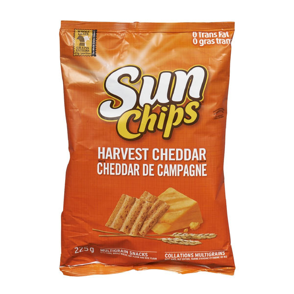 " SunChips Harvest Cheddar Flavoured Multigrain Chips" 205g