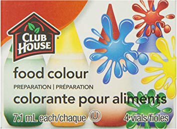 Club House Food Colours Original 4 Vials	28 Ml