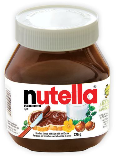 NUTELLA Hazelnut Spread with Cocoa for Breakfast, 725g Jar