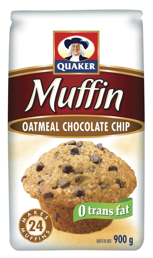 Quaker Oatmeal Muffin Mix, Chocolate Chip 900g