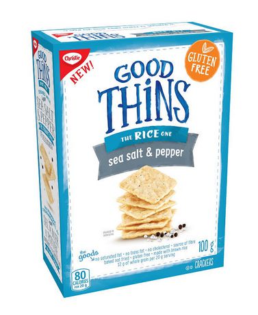 Christie Good Thins Rice Crackers, Sea Salt And Pepper 100g