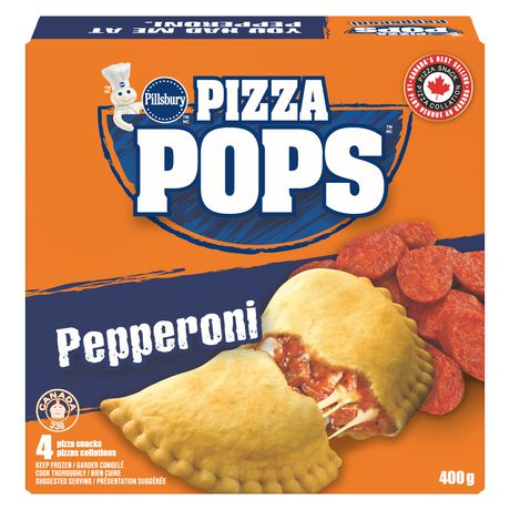 Pillsbury Frozen Pizza Pops‚ Pepperoni Pizza Snacks 4 Pizza Snacks, 400 G