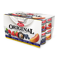 Astro Original Yogurt, Peach/Fieldberry/Strawberry/Blueberry 12x100g