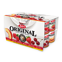 Astro Original Yogurt, Nectarine/Raspberry/Strawberry/Black Cherry 12x100g