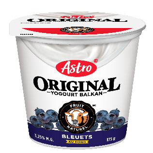 Astro Original Balkan Fruit on Bottom Yogurt, Blueberry 175g