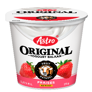 Astro Original Balkan Fruit on Bottom, Strawberry 175g
