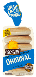 Country Harvest Bagel, Original 6pk