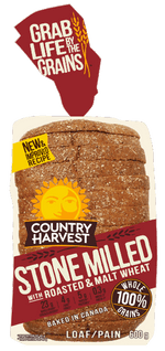 Country Harvest Bread, Stone Milled Roasted & Malt Wheat 675g