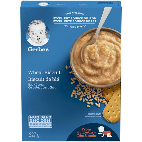 Gerber Wheat Biscuit Cereal 227g