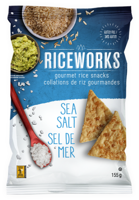 Riceworks Brown Rice Snacks Sea Salt 155 g