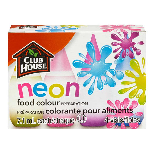 Club House Food Colour Neon 4 Vials 28 Ml