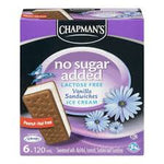 Chapmans Vanilla Sandwiches, No Sugar Added 6 X 120ML