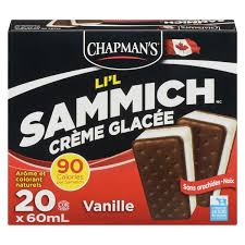 Chapmans Lil Ice Cream Sandwich 20 PK