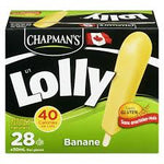 Chapmans Superlollies Banana 28Pk