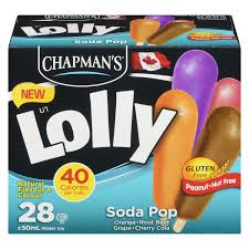 Chapmans New Lolly Soda Pop 28Pk
