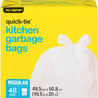 No Name Quick Tie Kitchen Garbage Bags 48Pk