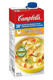 Campbell's Chicken Broth, 25% Less Salt 900mL
