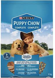 Puppy Chow Dry Puppy Food With Real Chicken, Complete, 8 kg