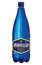 Montellier Lemon Carbonated Natural Spring Water 1 L, Bottle