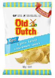 Old Dutch Rip-L Lightly Salted Potato Chips, 235 G