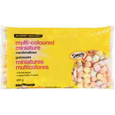 No Name Coloured Mini Marshmallows 400g,